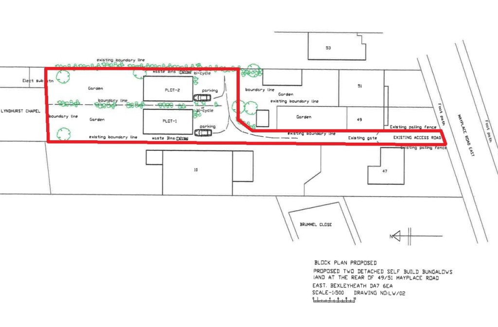 Lot: 108 - FREEHOLD RESIDENTIAL DEVELOPMENT SITE - Image of plan for illustration purposes only